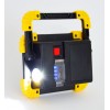 Ledes Hordozható Reflektor Vészvilágítással 20W Cserélhető Akkus és Elemes Powerbank Funkcióval Csepp és Porálló
